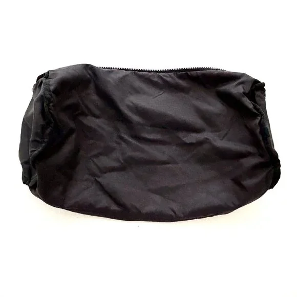 CHANEL Black and White Patterned Shoulder Bag with Leather Logo Patch - Picture 14 of 15